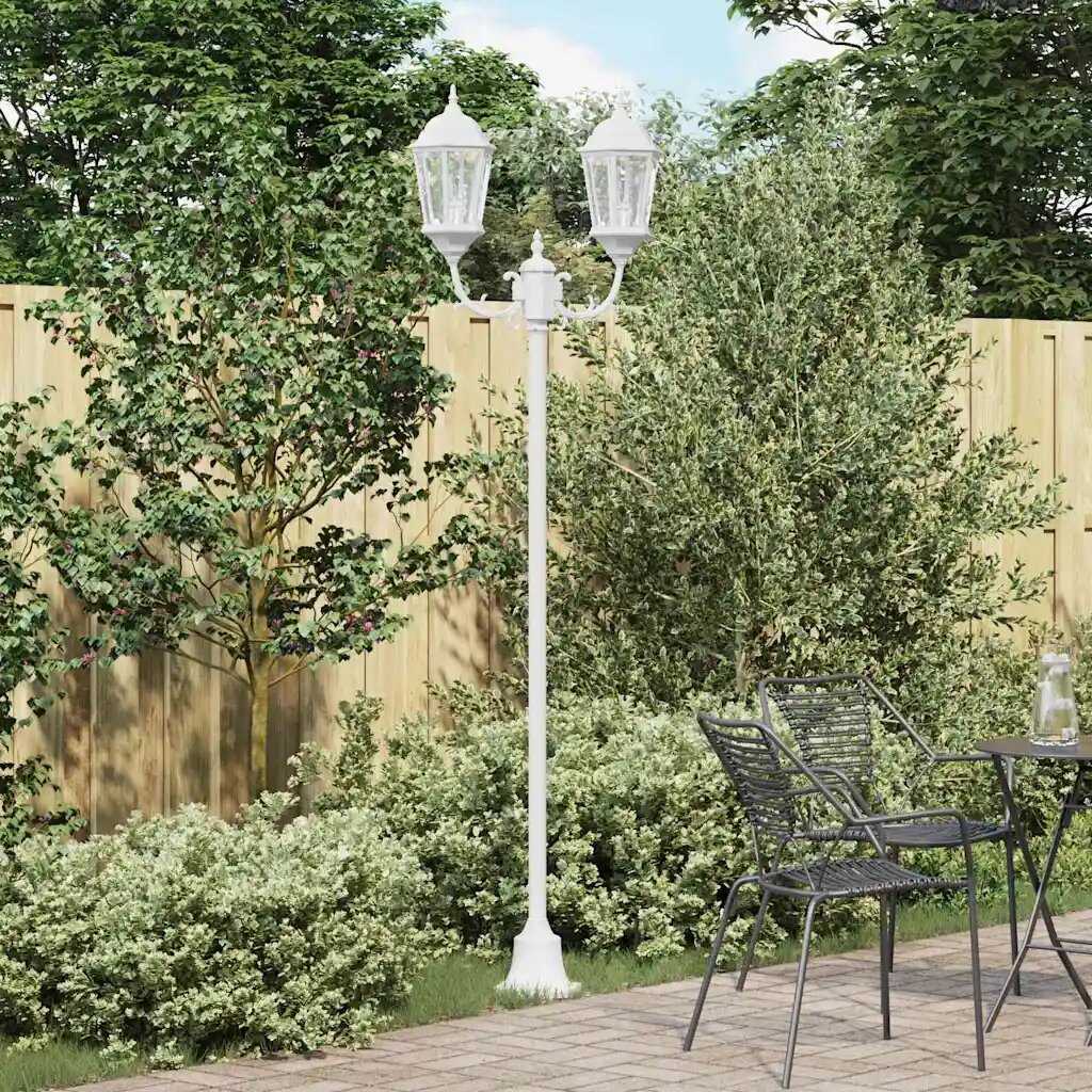 vidaXL Градинска светлина 68 x 20 x 235 см Алуминий и стъкло