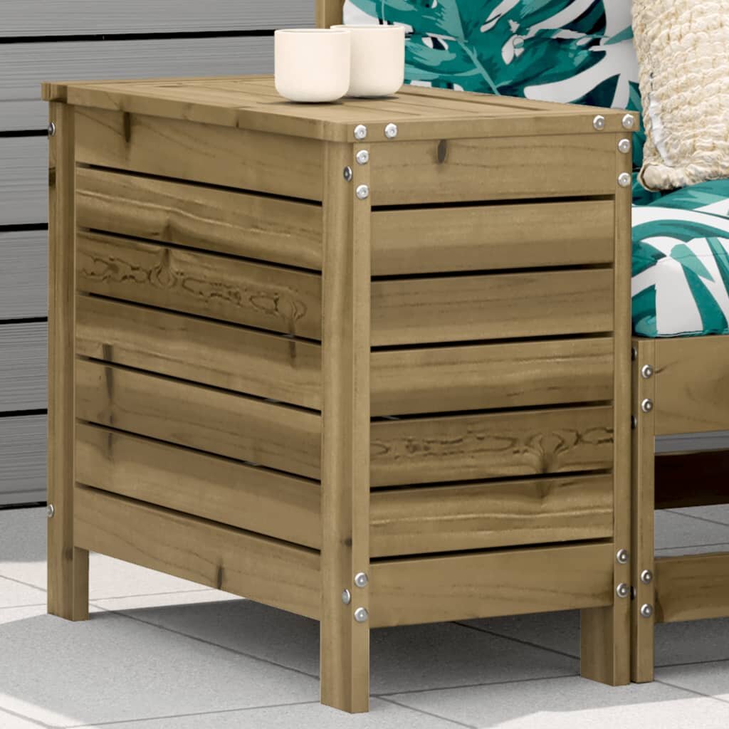 vidaXL Градинска табуретка 62x315x52 см импрегнирана борова дървесина