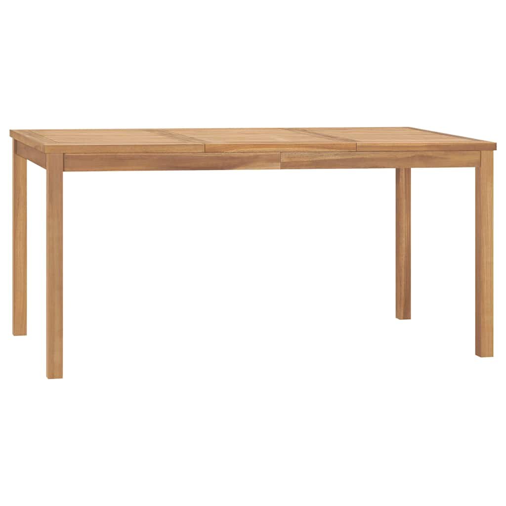 vidaXL Градинска трапезна маса 160x80x77 см тик масив