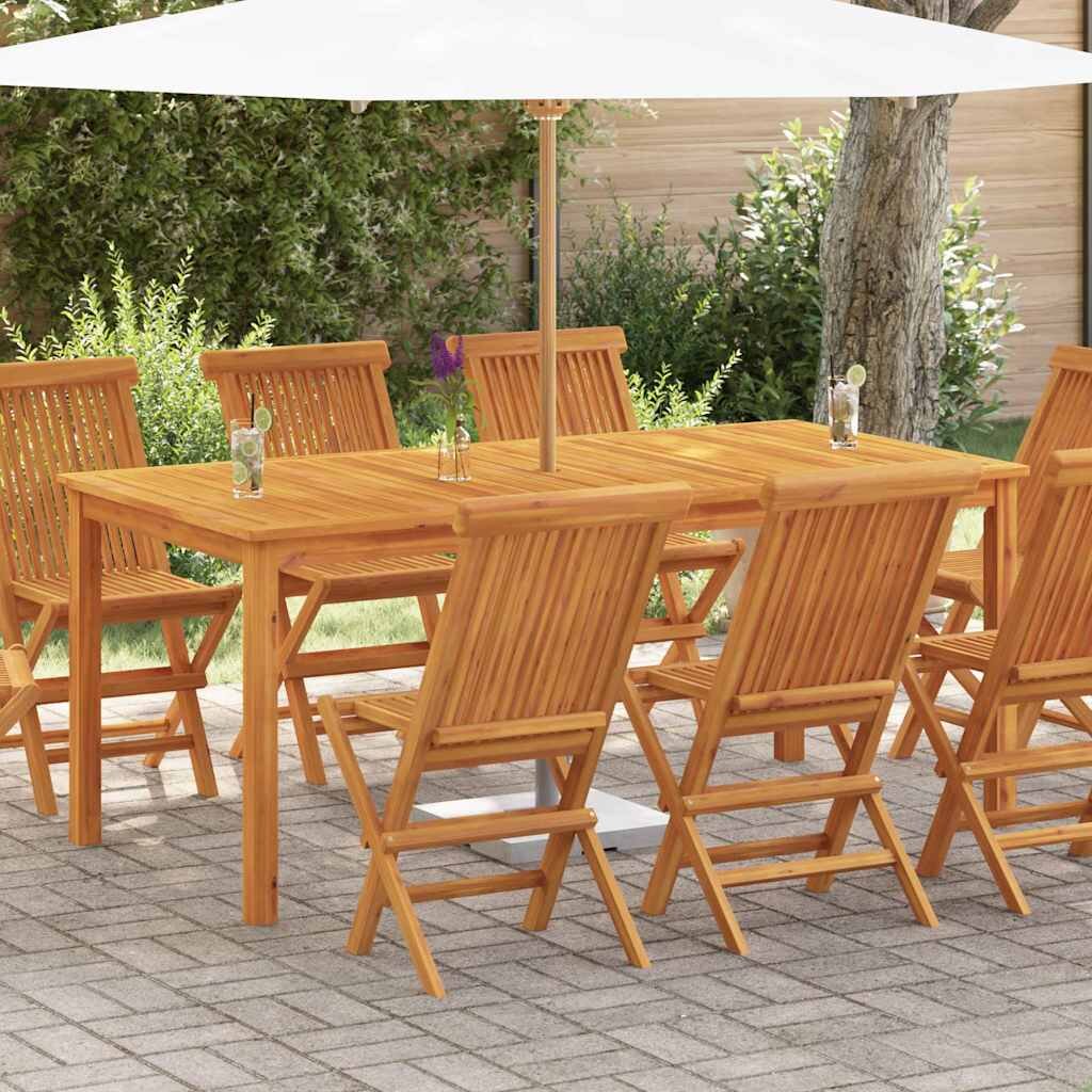 vidaXL Градинска трапезна маса 180x90x75 cм масив акациево дърво