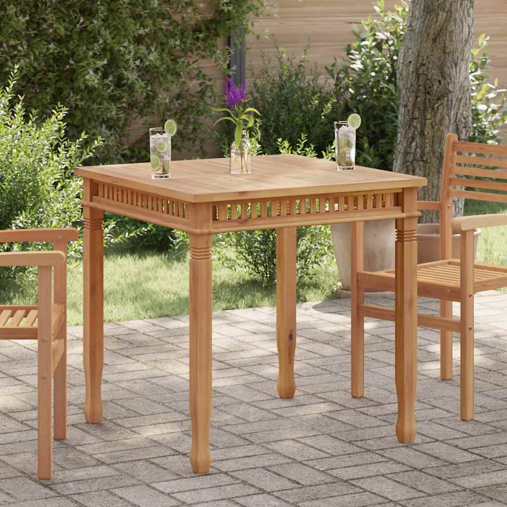 vidaXL Градинска трапезна маса 80x80x80 cм тиково дърво масив