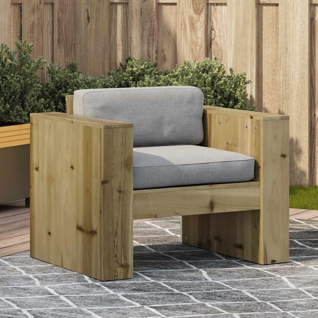 vidaXL Градински диван 79x60x62 см импрегнирано борово дърво