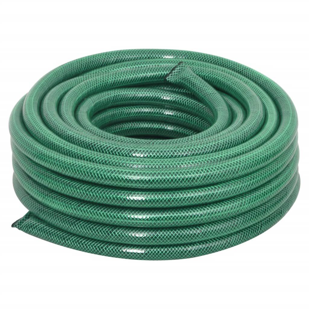 vidaXL Градински маркуч зелен 075" 10 м PVC