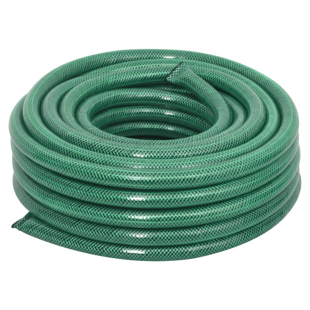 vidaXL Градински маркуч зелен 075" 30 м PVC