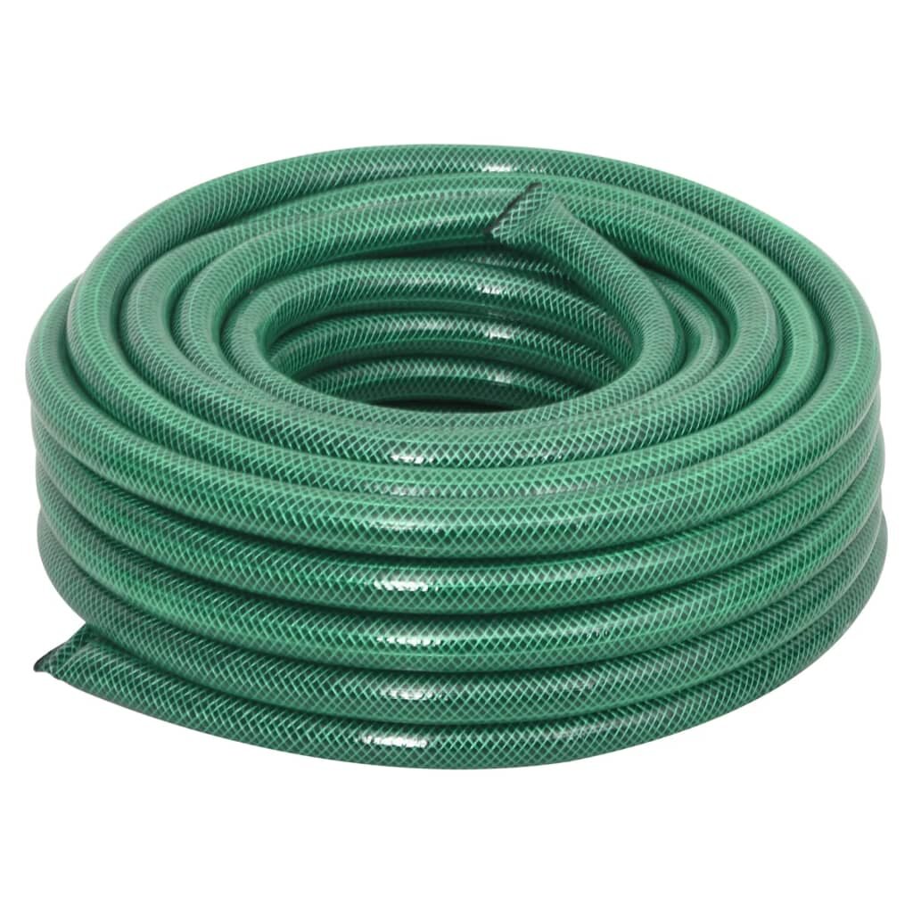vidaXL Градински маркуч зелен 075" 50 м PVC