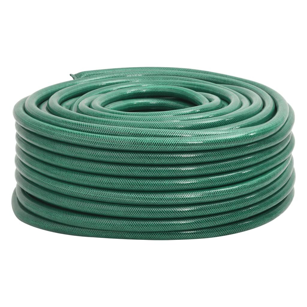 vidaXL Градински маркуч зелен 1" 30 м PVC