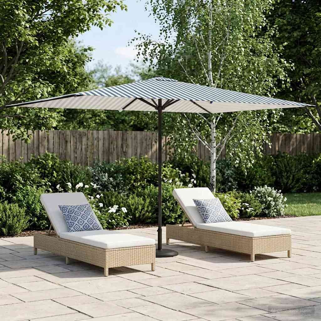 vidaXL Градински парасол 200 x 300 cm Полиестер Правоъгълна