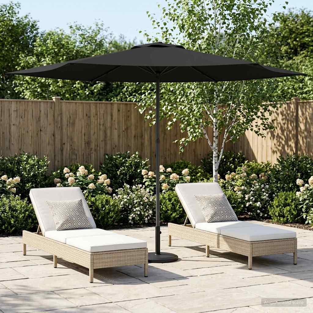 vidaXL Градински парасол 300 x 300 cm Полиестер Правоъгълна Антрацит