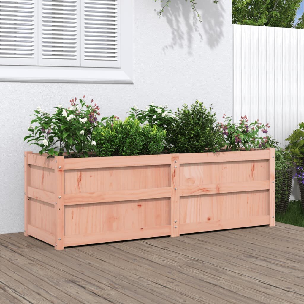 vidaXL Градински сандък 150x50x50 см дугласко дърво масив