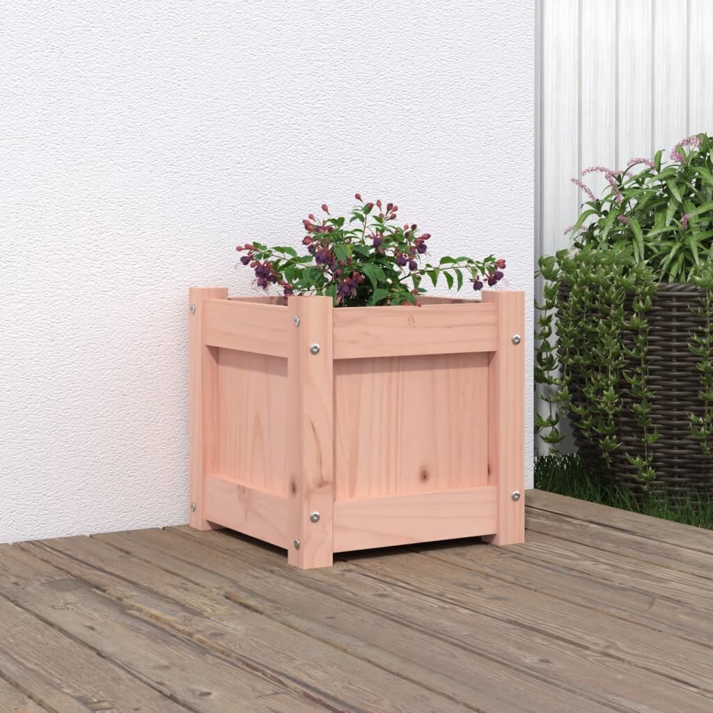 vidaXL Градински сандък 31x31x31 см дугласко дърво масив