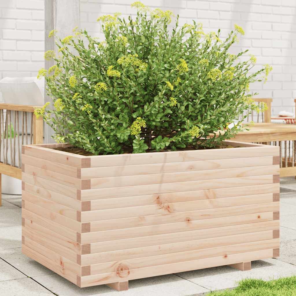 vidaXL Градински сандък 90x60x495 см бор масив