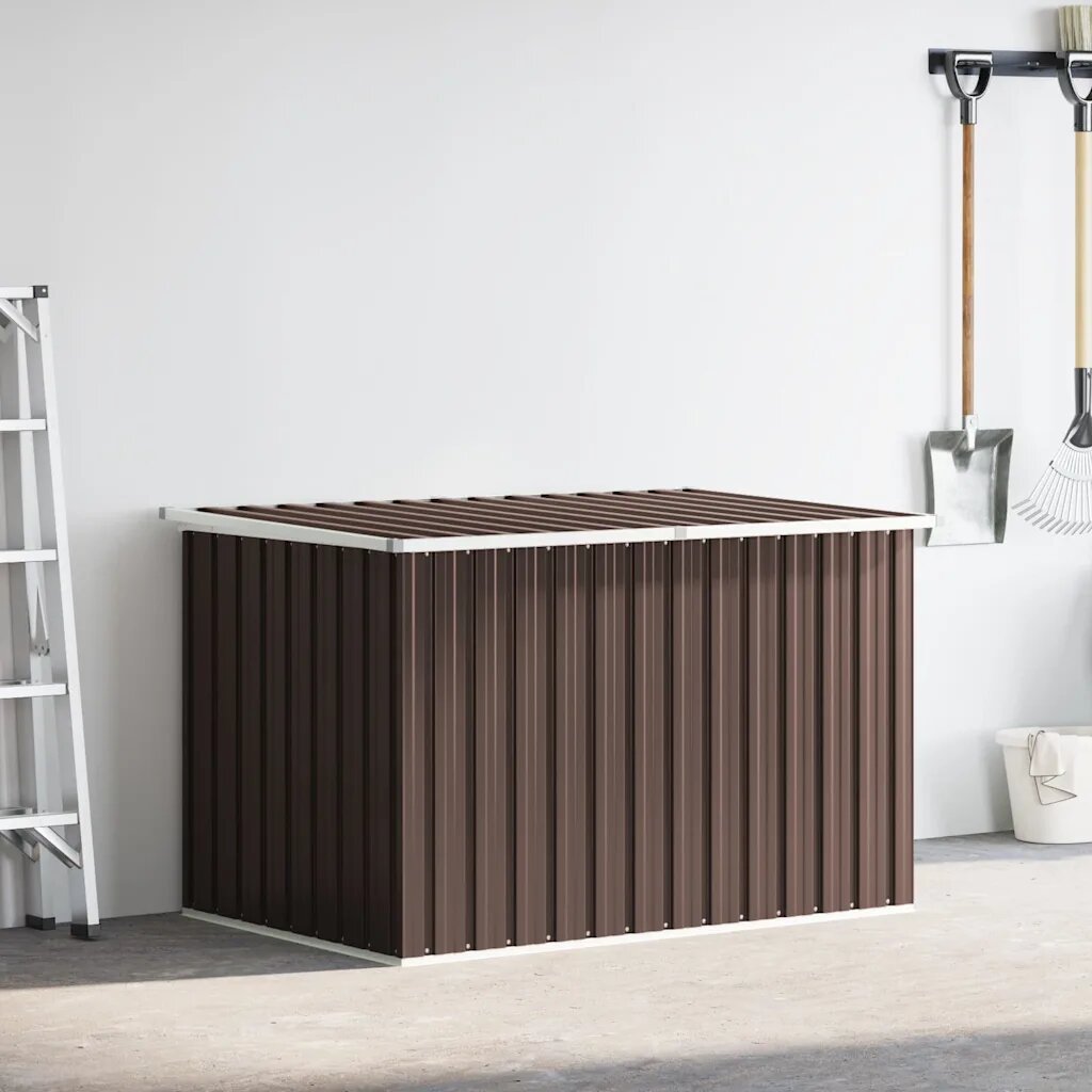 vidaXL Градински сандък за съхранение кафяв 171x99x93 см