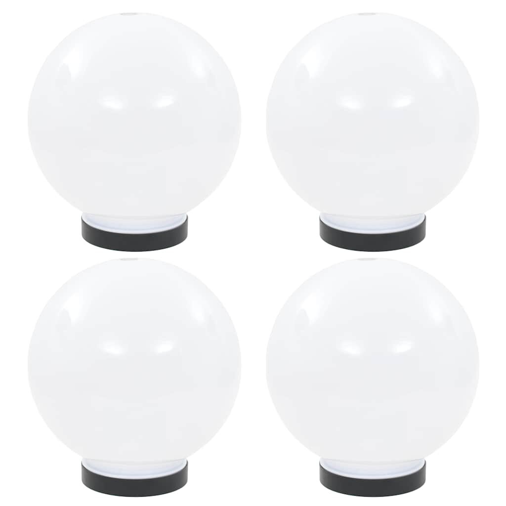 vidaXL Градински сфери за LED лампи 4 бр 20 см PMMA