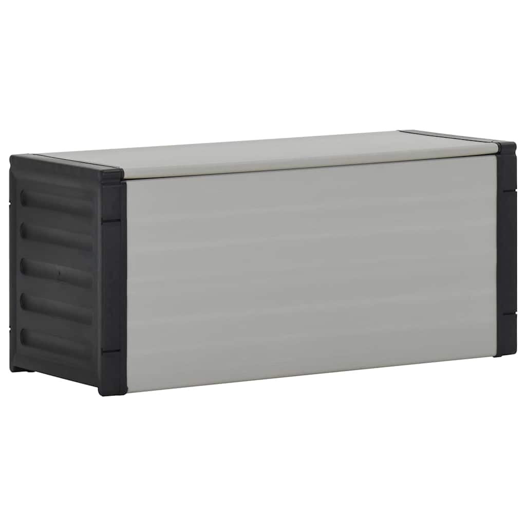 vidaXL Градински шкаф за отпадъци сив 85x34x40 см