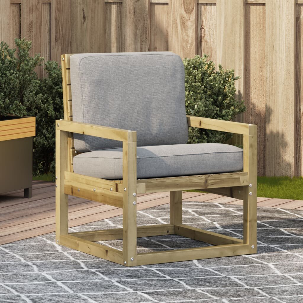 vidaXL Градински стол 575x63x76 см импрегнирана борова дървесина
