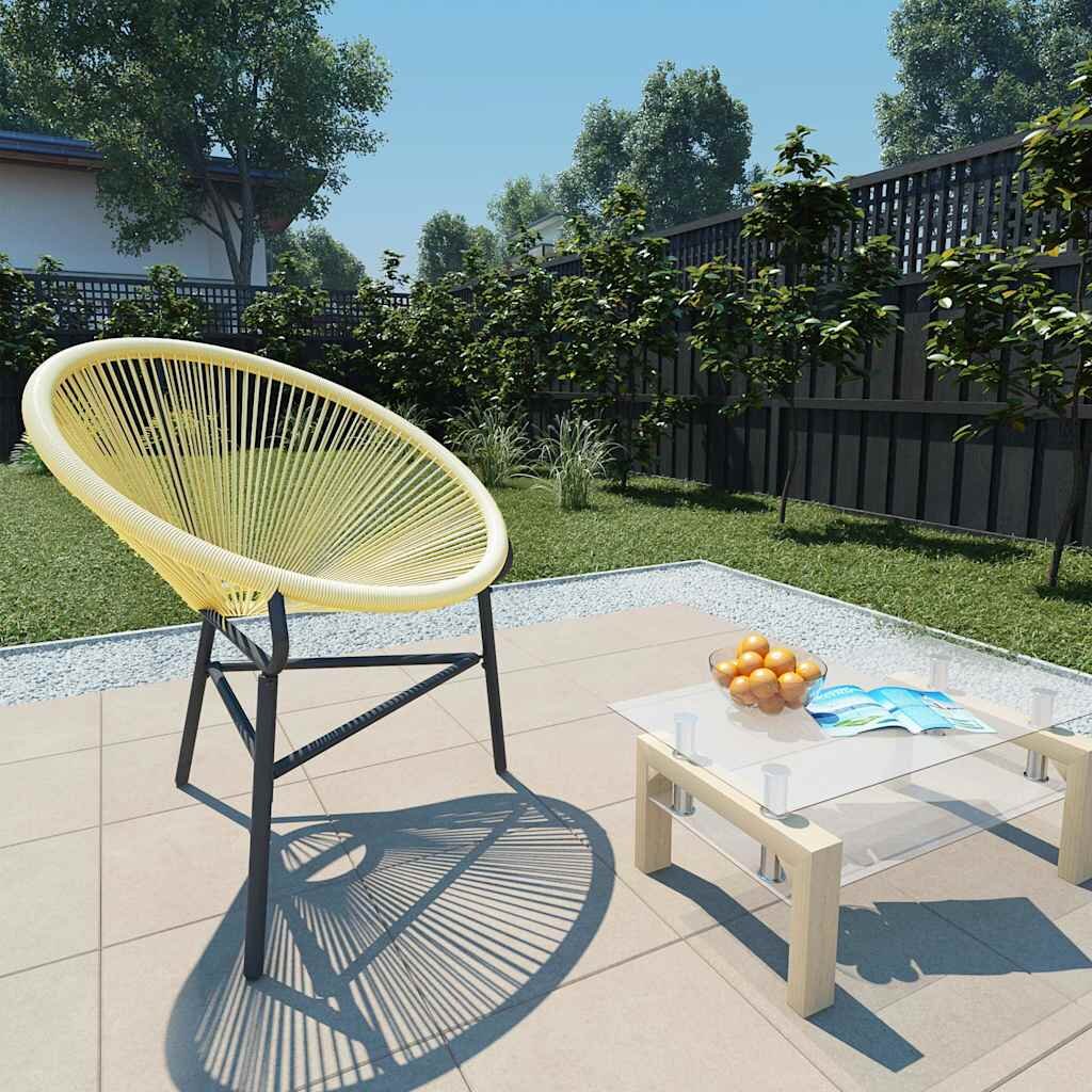 vidaXL Градински стол Акапулко полиратан бежов