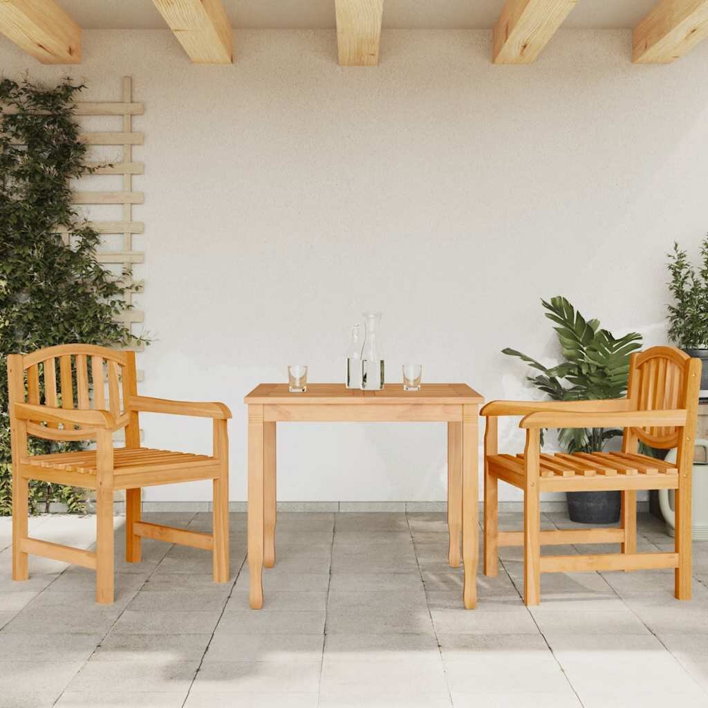 vidaXL Градински столове 2 бр 58x59x88 см тиково дърво масив