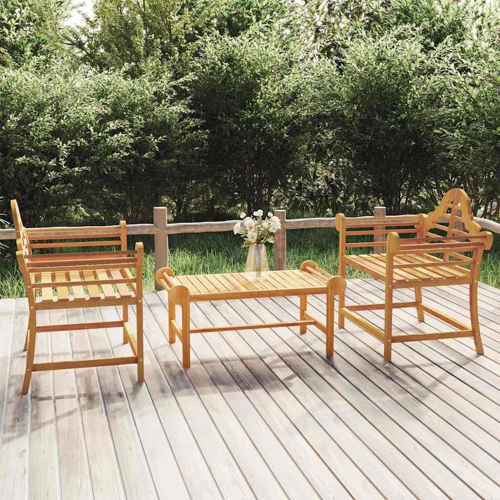 vidaXL Градински столове 2 бр 91x62x94 см тиково дърво масив