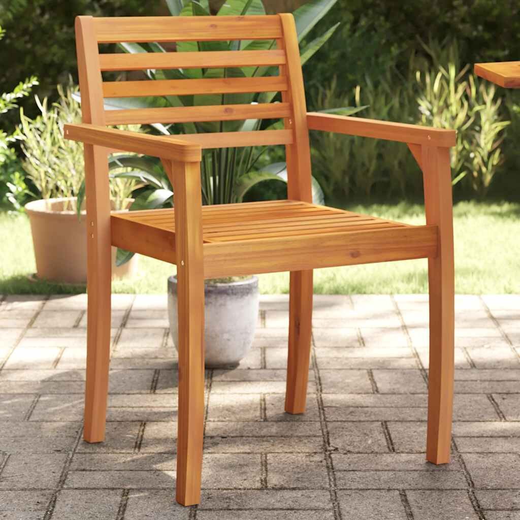 vidaXL Градински столове 6 бр 59x55x85 см акация масив