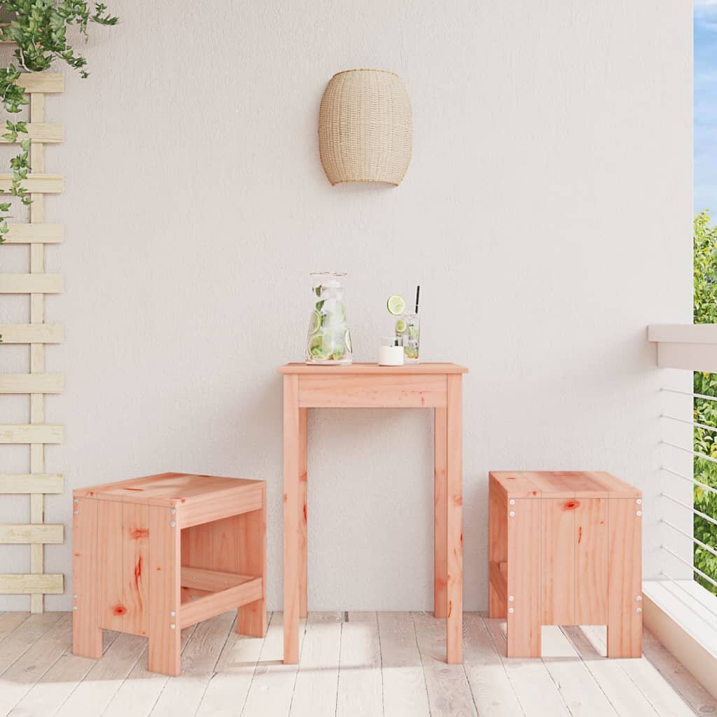 vidaXL Градински табуретки 2 бр 40x36x45 см дугласко дърво масив