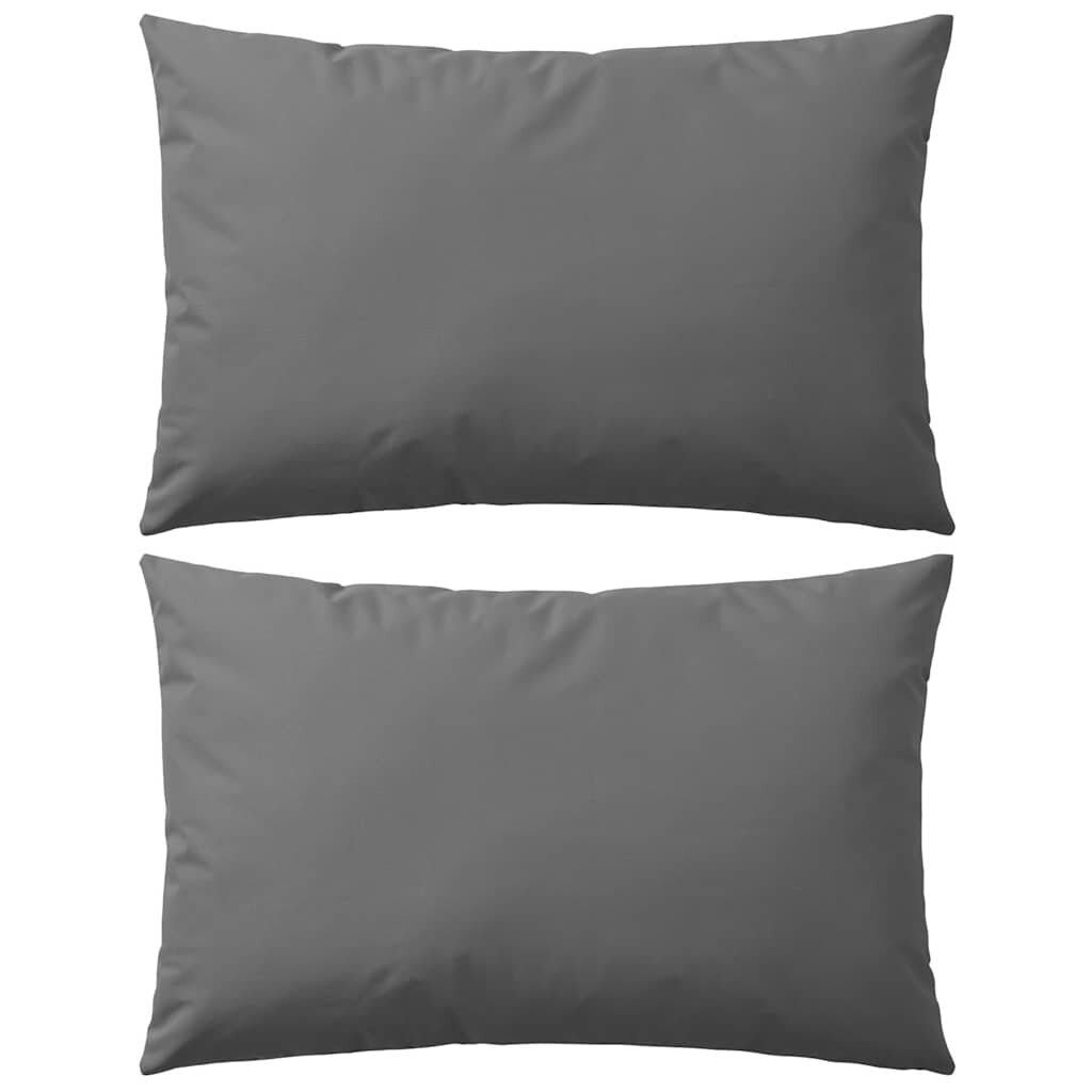 vidaXL Градински възглавници 2 бр 60x40 см сиви