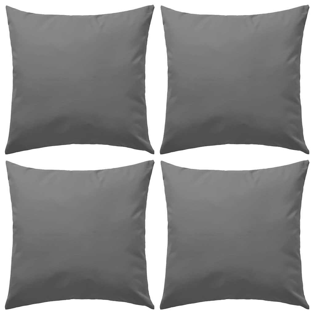 vidaXL Градински възглавници 4 бр 45x45 см сиви