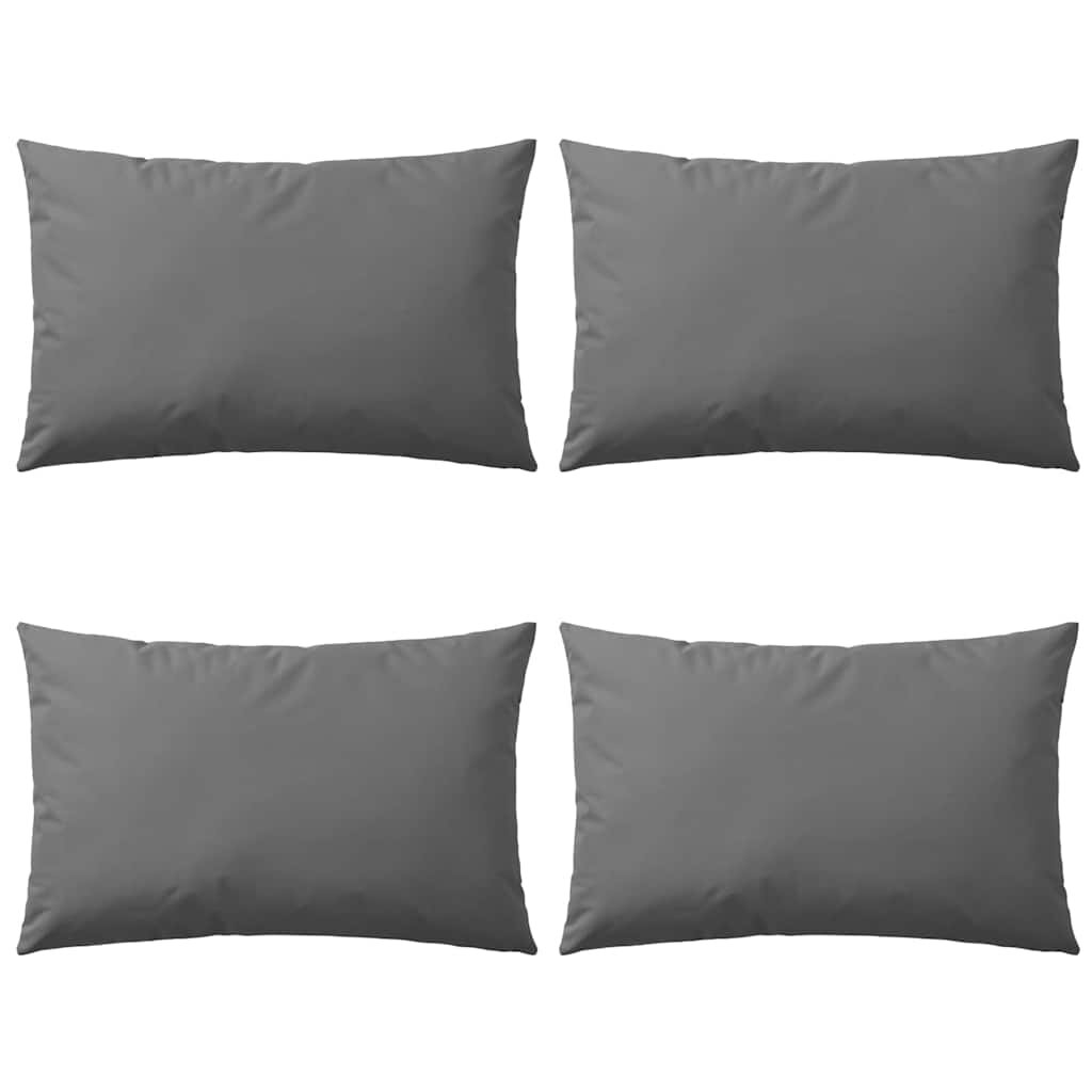 vidaXL Градински възглавници 4 бр 60x40 см сиви