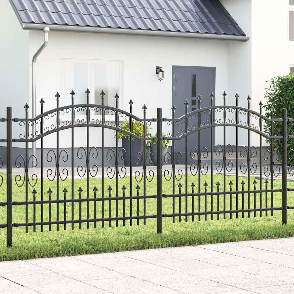 vidaXL Градска ограда KAMPEN 240 x 140 cm Прахово покритие стомана