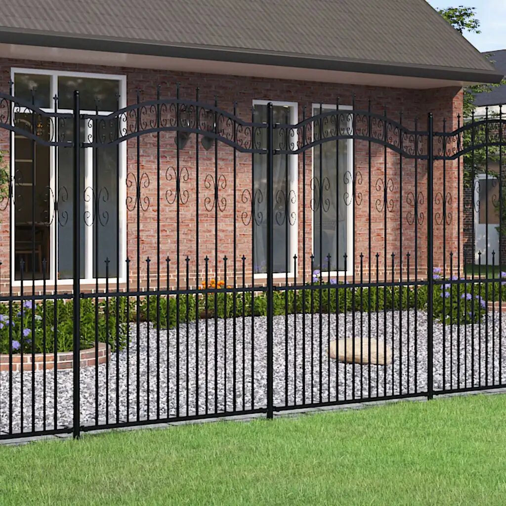 vidaXL Градска ограда KAMPEN 240 x 222 cm Прахово покритие стомана