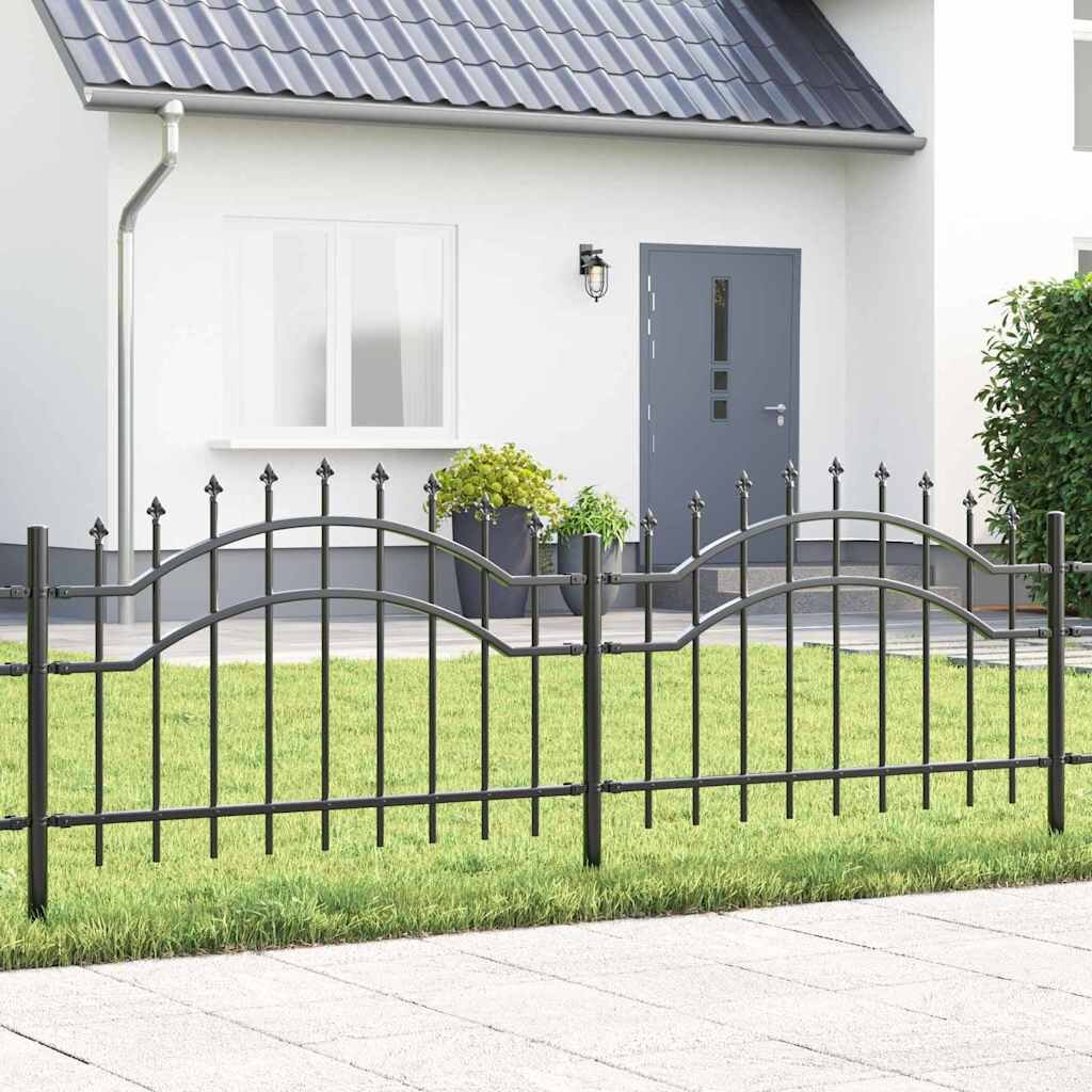 vidaXL Градска ограда WOERDEN 240 x 115 cm Прахово покритие стомана