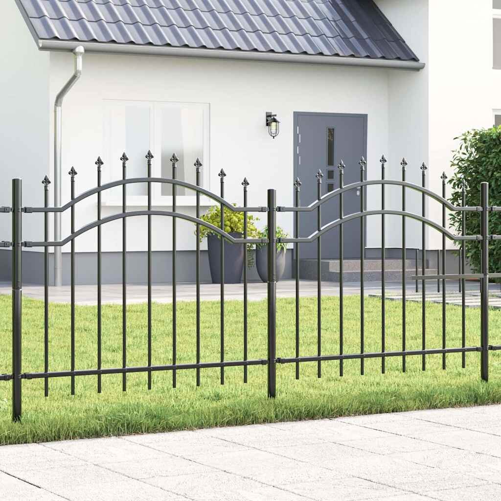 vidaXL Градска ограда WOERDEN 240 x 140 cm Прахово покритие стомана