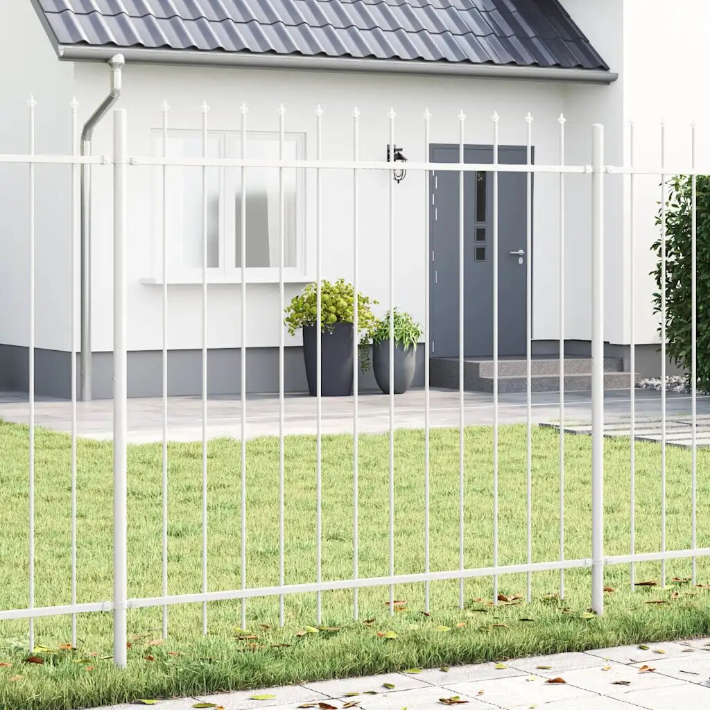 vidaXL Градска ограда WOERDEN 5 бр. 85 x 15 м Бяло