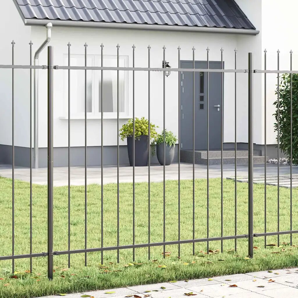 vidaXL Градска ограда WOERDEN 5 бр. 85 x 15 м Сив
