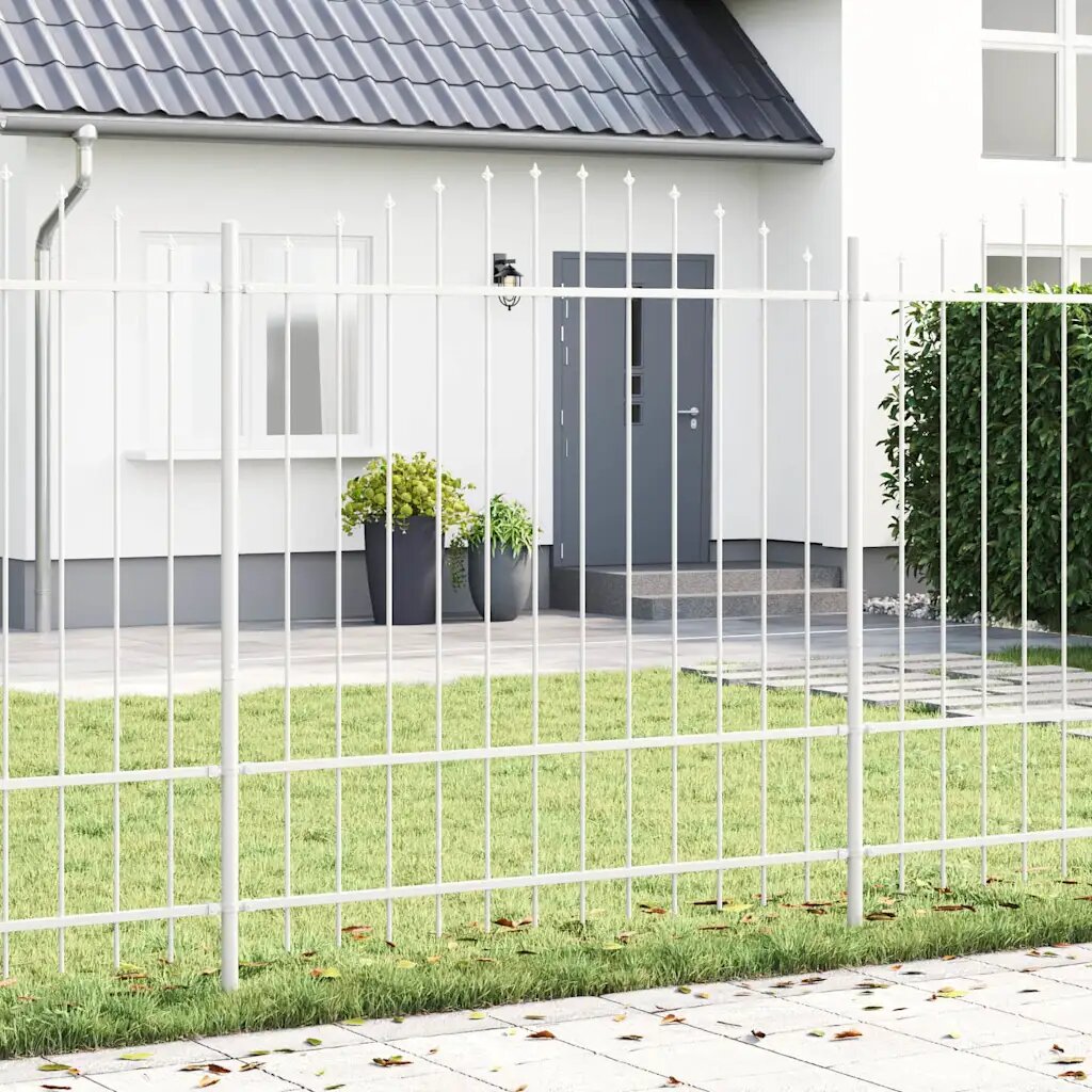 vidaXL Градска ограда WOERDEN 8 бр. 170 x 215 см Бяло