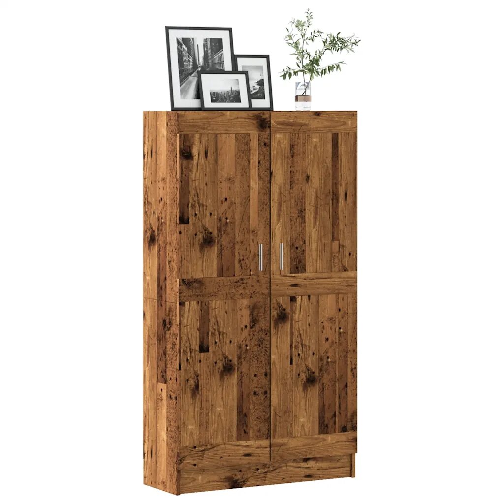 vidaXL grāmatu plaukts veca koka 825x305x150 см инженерно дърво