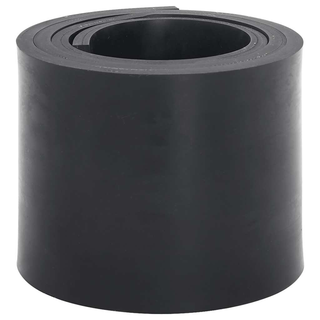 vidaXL Гумен кант за снегорин черен 150x15x1 см