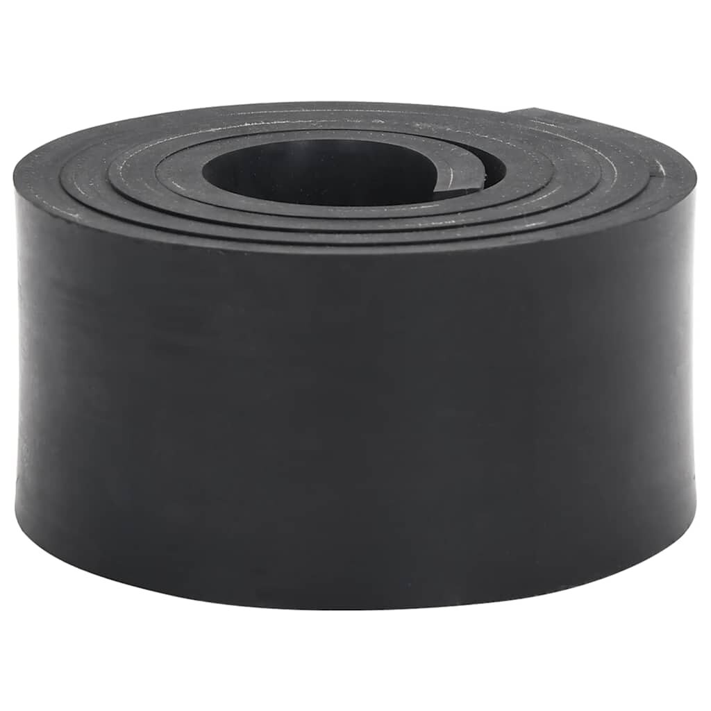 vidaXL Гумен кант за снегорин черен 150x8x1 см