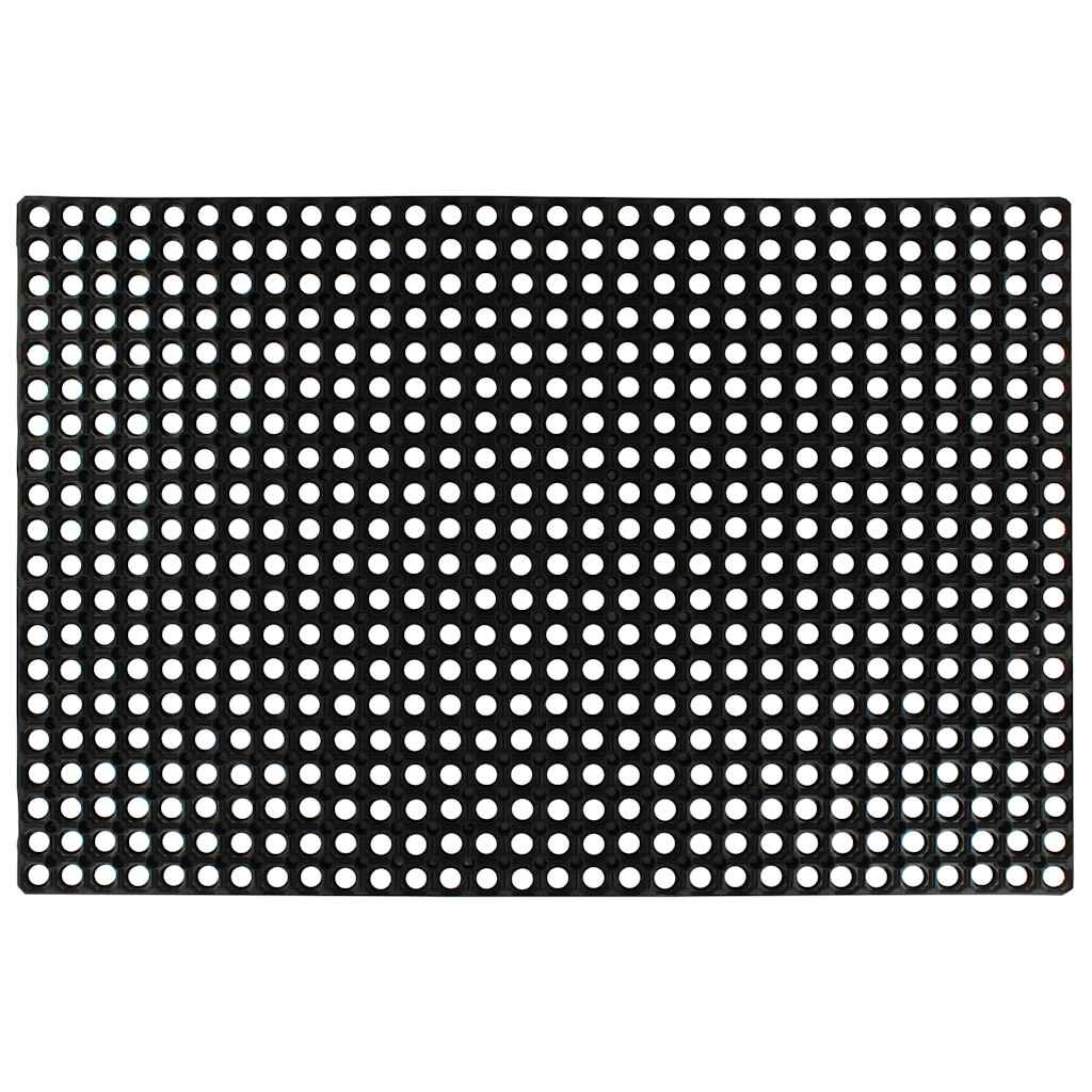 vidaXL Гумена изтривалка 16 мм 80x120 см