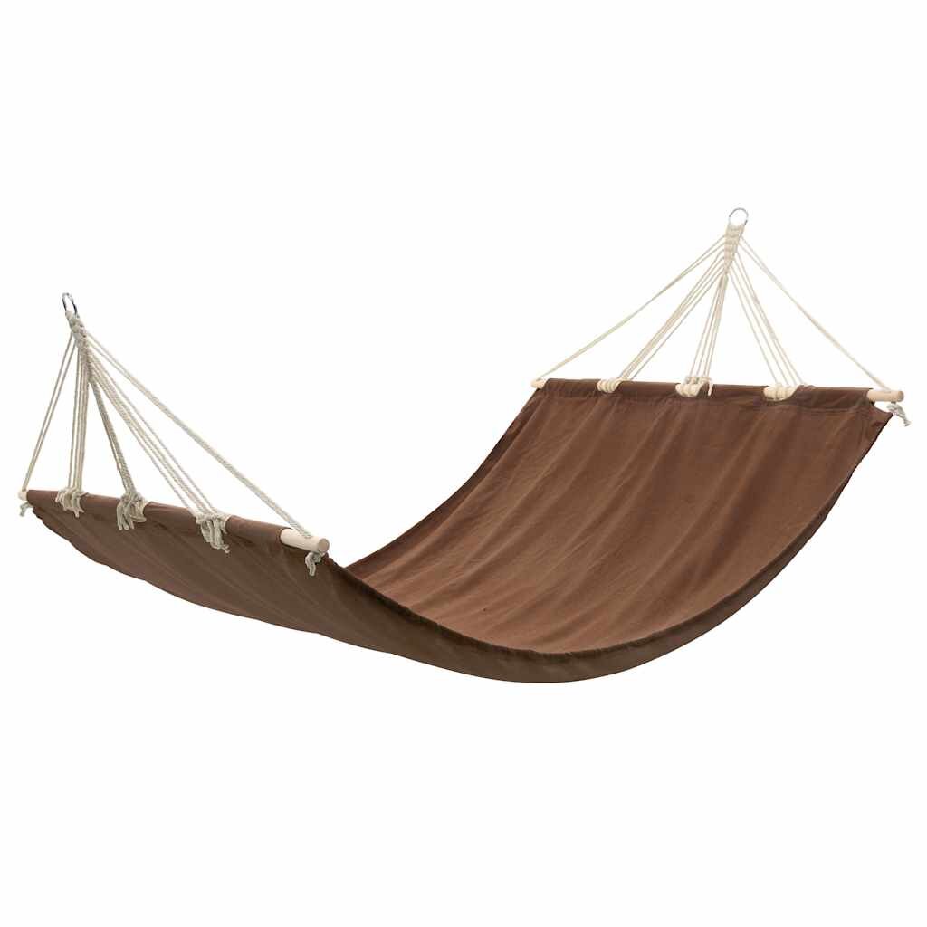 vidaXL Хамак с дървени летви 210 x 150 см кафяв