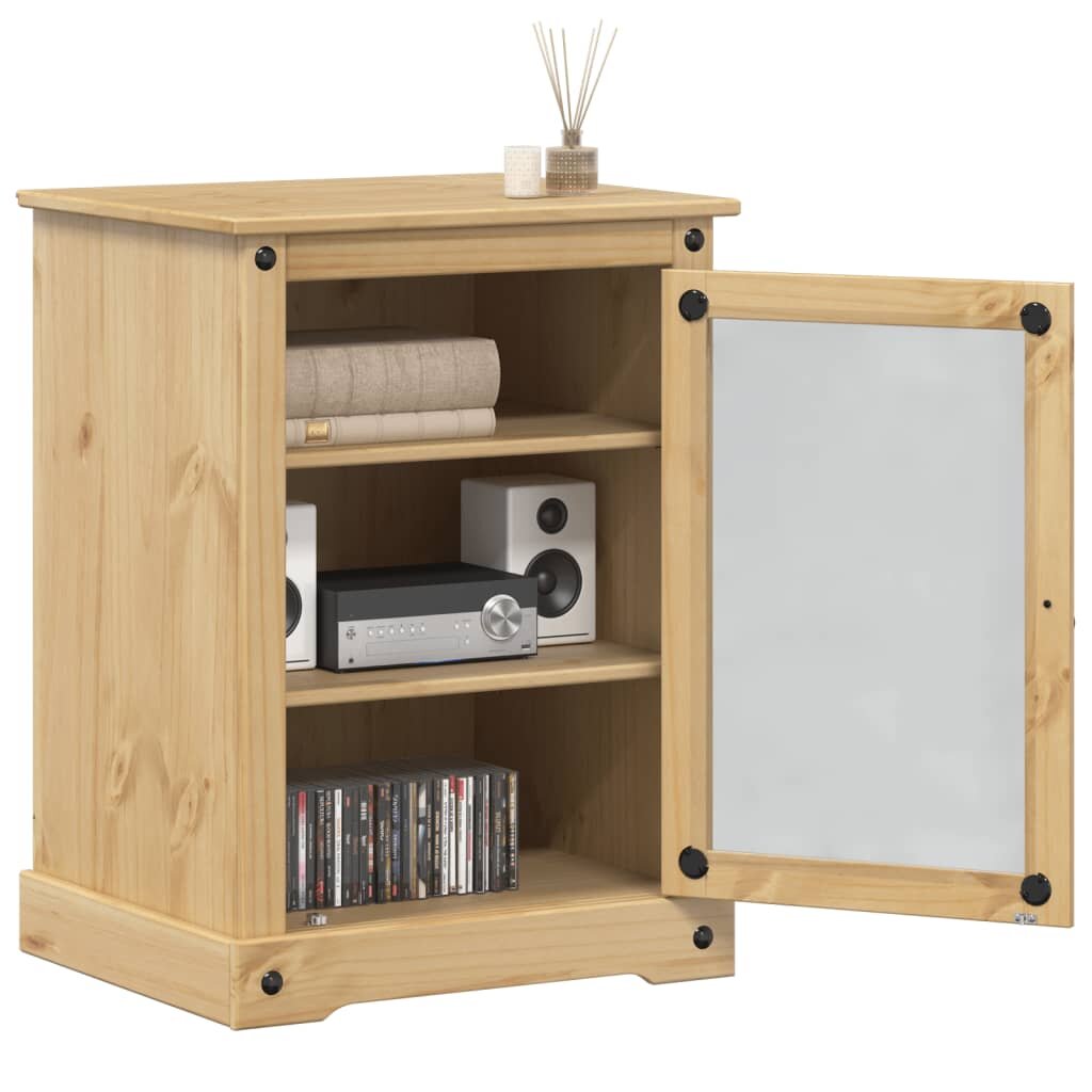 vidaXL HiFi шкаф Corona 60x50x82 см бор масив