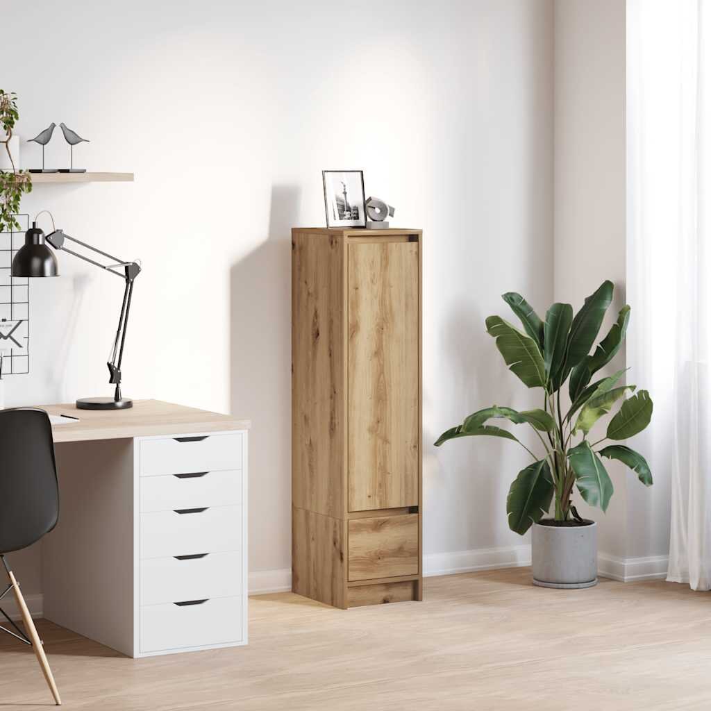 vidaXL Highboard Artisan Дъб 295x34x1195 см инженерно дърво