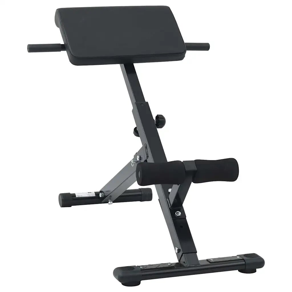 vidaXL Хиперекстензия Черно 1005 x 70 x 78 см