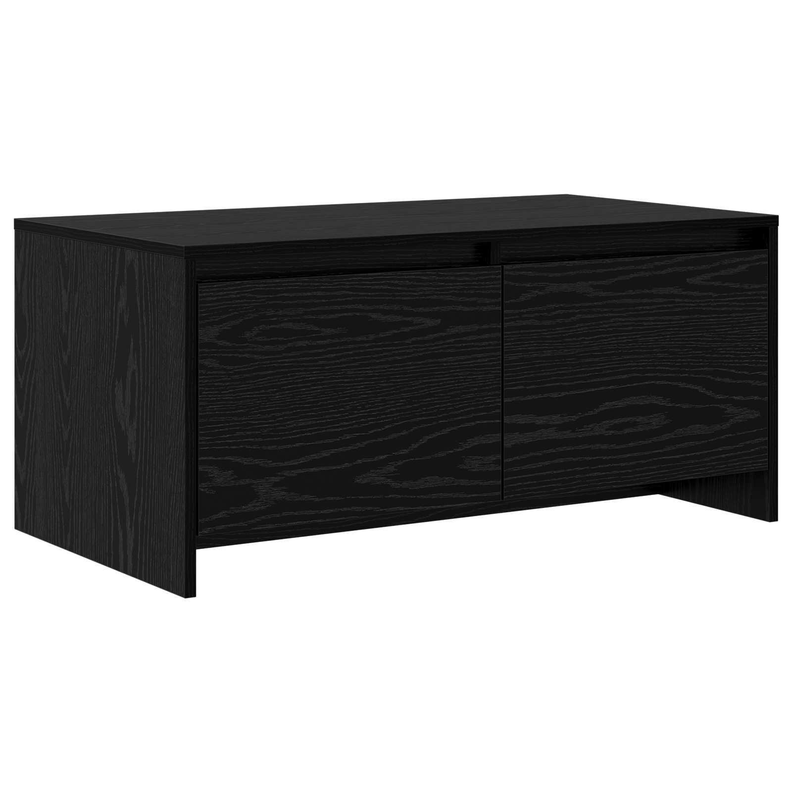vidaXL Холна маса Черен дъб 90 x 50 x 415 см ПДЧ