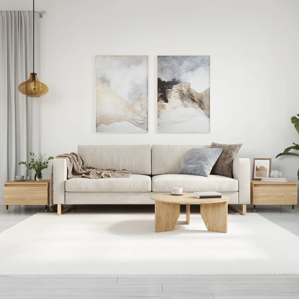 vidaXL Холни маси 2 бр дъб сонома 50x46x35 см инженерно дърво