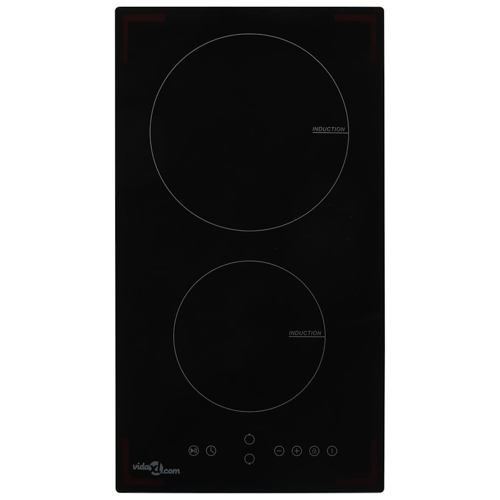 vidaXL Индукционен плот с 2 котлона сензорен контрол 3500 W