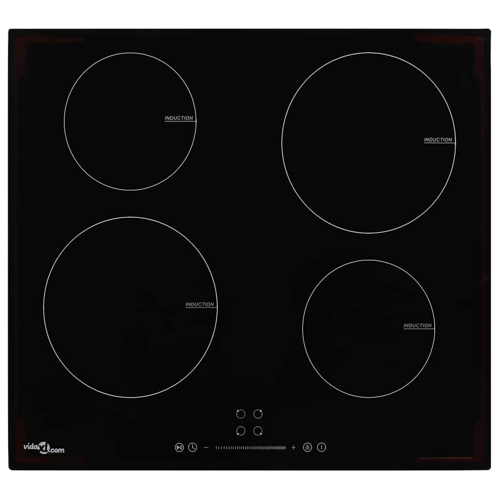 vidaXL Индукционен плот с 4 котлона сензорен контрол 7000 W