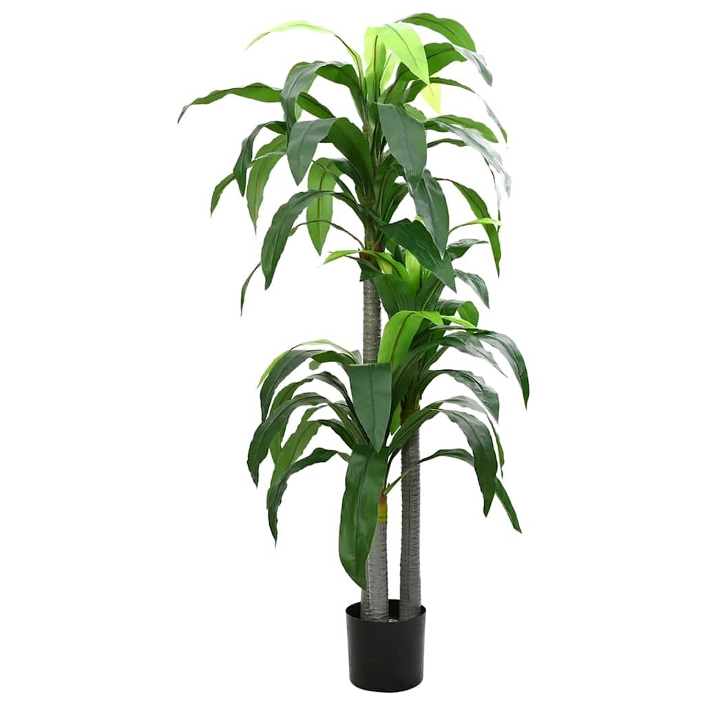 vidaXL Изкуствено дърво Dracaena 36 листа 180 см зелено