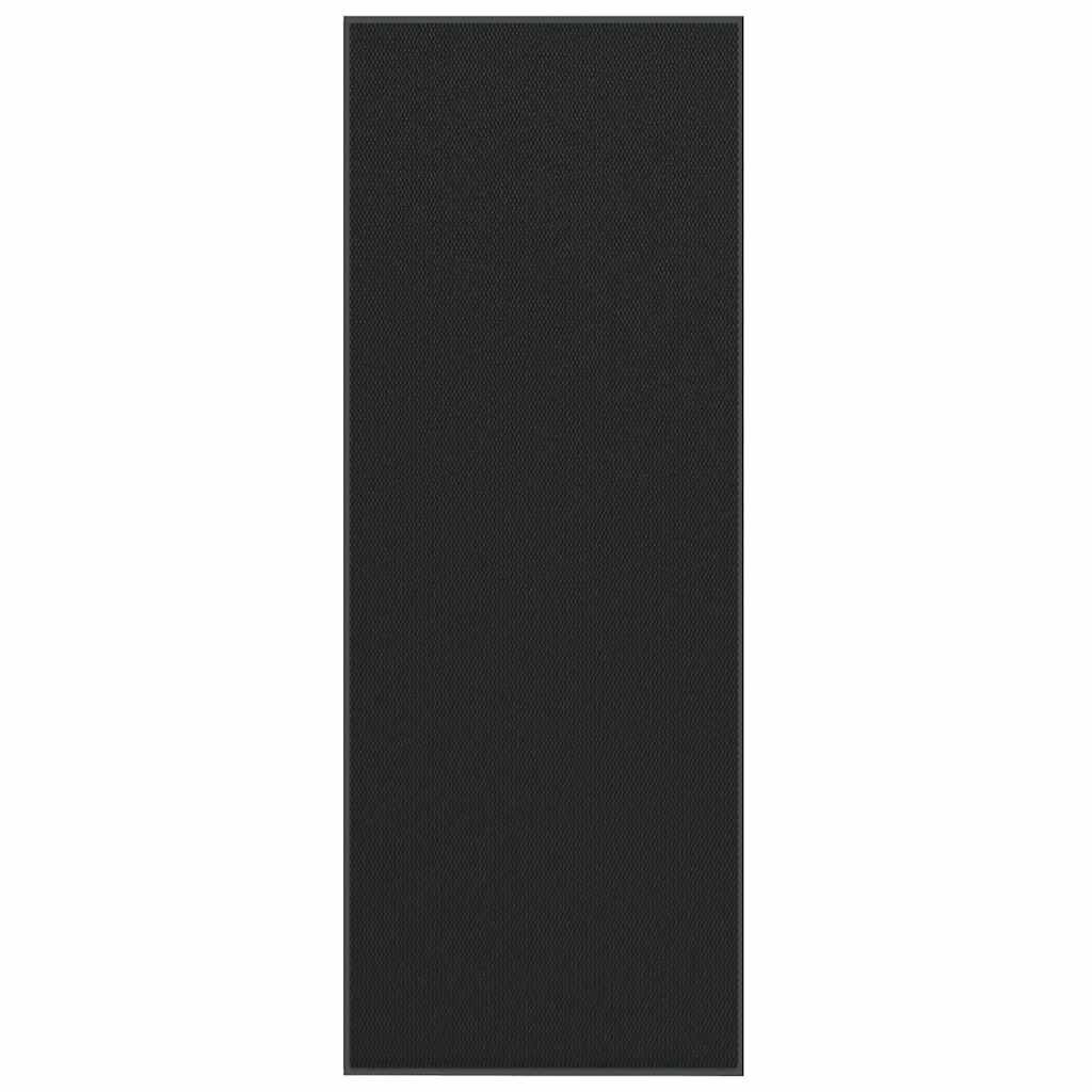 vidaXL Изтривалка черна 115x300 см