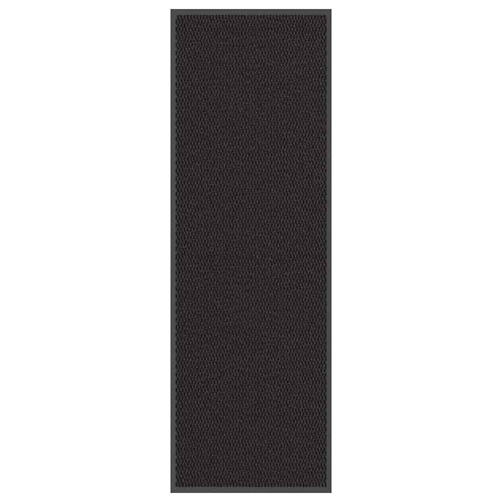 vidaXL Изтривалка черна 60x180 см