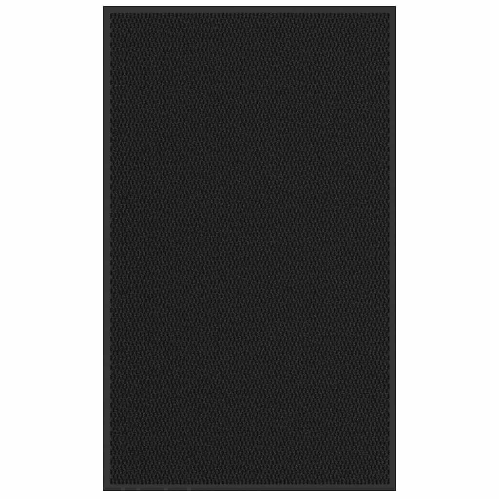vidaXL Изтривалка черна 90x150 см